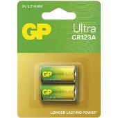 GP Pile au lithium Ultra CR123A (2x)