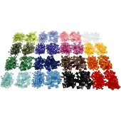 Creativ Company Mini-mosaïques - - 51921 - 5x5 et 10x10 mm - Finition brillante - Résine transparente