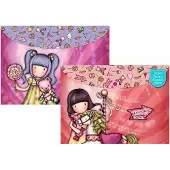 GORJUSS Porte-documents avec languette Carousel saumon A4 (33 x 24 x 1 cm)