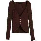 Desigual Cardigan marron / cyclamen
