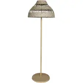 Lumisky Lampadaire Sans Fil Rotin Beige H168cm