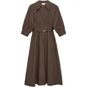 Comma Robe brun foncé