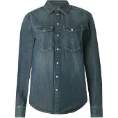G-Star Chemise Slim Western - Bleu foncé - Femmes