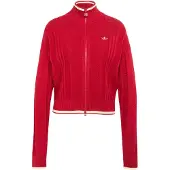 Adidas Firebird Femme - Vestes Zippees, Rouge - Taille XXS (26-28) - Toile de coton