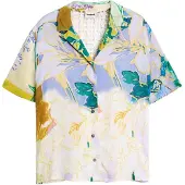 Desigual Chemisier jaune / pétrole / violet clair / blanc