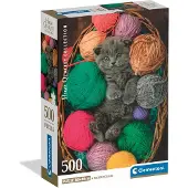 Clementoni Puzzle compact Fluffy Kitten 500 pièces