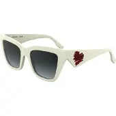 Karl Lagerfeld Kl6184s Woman Sunglasses Blanc White 5/CAT3 Femme