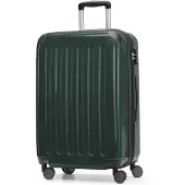 Hauptstadtkoffer - Alex - Valise à coque dure avec extension Valise de voyage Hardcase Check-In Luggage 15-20 kg, expandable Trolley glossy 65 cm, 74 L,Waldgrün