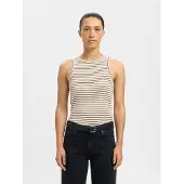 Selected Haut 'ANNA' beige / noir