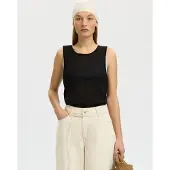 Selected Tops en tricot 'Moon' noir