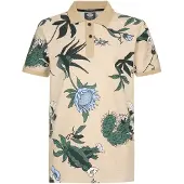 Petrol Industries T-Shirt bleu clair / cappuccino / vert foncé / blanc