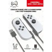 - 2 in 1 Charger (Switch), Manette : accessoires, Noir
