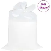 vidaXL Remplissage du pouf EPS 200 L blanc 10 kg/m³