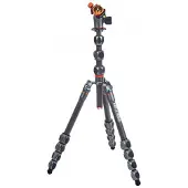 3 Legged Thing Pro 2.0 Albert Carbon tripod & AirHed Pro Grey (Carbone), Trépied, Gris