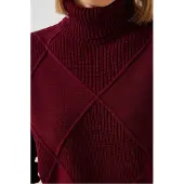 Bianco Lucci Pull-over rouge rubis