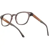 Gunnar Optiks Tioga - Gray Crystal Walnut - Mineral Clear-Pro