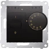 Kontakt-Simon Régulateur de température ambiante avec capteur intérieur (module) anthracite mat Contact Simon 54 Premium DRT10W.02/48