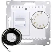 Kontakt-Simon Régulateur de température ambiante avec sonde intérieure (module) et sonde extérieure, blanc DRT10Z.02/11
