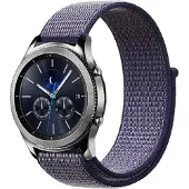 IMoshion Bandeau en nylon pour Samsung Galaxy Watch 3 (45 mm) / Watch (46 mm) / Gear S3 Frontier / Gear S3 Classic (22 mm) - Paars
