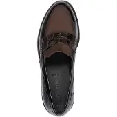 Tamaris , sandales plates pour femmes, modèle Penny Loafer, avec semelle profilée distinctive, référence 1-24312-41, taille : 42 EU, couleur : marron
