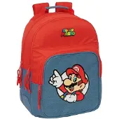 Safta Double Super Mario 20l 32x15x42 Cm Backpack Rouge Enfants