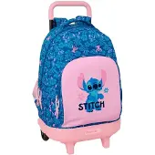 Safta Sac à Dos à Roulettes Compact Extraible Stitch Lio 33l