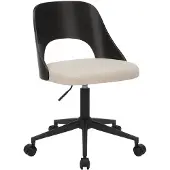 Ebuy24 Lucy chaise de bureau tissu beige.