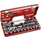 Facom Coffret DBOX cliquet extensible 1/2” - douilles 1/2" 6 pans métriques