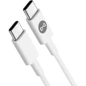 Forever Câble USB-C / USB-C, 1m de long, charge et synchronisation, - Blanc