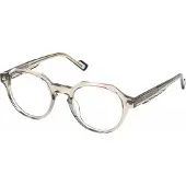Sting Lunettes de Vue - - VST571 - Beige transparent brillant - Acétate - Forme ronde