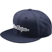 Troy Lee Designs Signature Flat Cap Bleu
