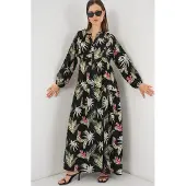 Bigdart Robe olive / rouge rubis / noir / blanc