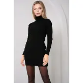 Big Dart Robes en maille noir