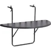 Alco Balcon Table suspendue, anthracite - semi-circulaire