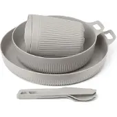 Sea to Summit - Set de couverts léger en composite - Horizon Dinnerware Set (6pcs) Moonstruck - Gris