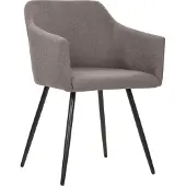 Syfax Chaises à manger lot de 6 taupe tissu