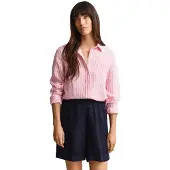 Gant 4300621 Linen Regular Fit Long Sleeve Shirt Rose 38 Femme
