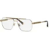Philipp Plein Plein Legacy 58 Mm Glasses Doré,Argenté Homme