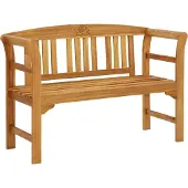 vidaXL Banc de jardin 114 cm bois massif acacia