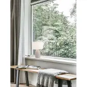 Nova Luce CHEMPO Lampe de table E27 Gris 35x25cm 9050166 (E27)