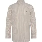 Ralph Lauren pour homme. 710929346504 Chemise en popeline et élastique Custom Fit beige (XXL), Casuel, Coton, Manche longue