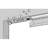 TJSS Limiteur d'ouverture à ressort pour T 46 / T 6 (Porte d'entrée, Porte de chambre, Porte en bois, Porte-fenêtre)