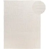 Tapis.fr Tapis moderne Tokko crème 160x220 cm