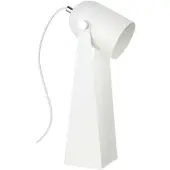 Zumaline Lampe de table Aries, blanc mat, 1xE27x40W, métal, dimensions : 35,8 x 11,8 x 15,8 cm, IP20,