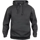 Clique Hommes, Pull-over, Sweat à capuche classique, Gris, Noir, (S)