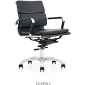 AEA Fauteuil Chesterfield en similicuir noir, style moderne et élégant