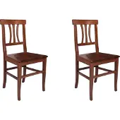 Dmora Soulik - Chaise, Noyer Marron, 2 Chaises
