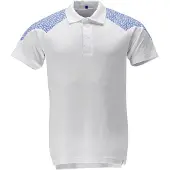 Mascot Polo blanc/bleu azur, taille XL 20083-933-0691