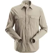 Snickers Hommes, Chemise, Chemise à manches longues LiteWork 8521, Marron, (XL)