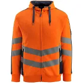 Mascot Safe Supreme 50138 Full Zip Sweatshirt Orange XL